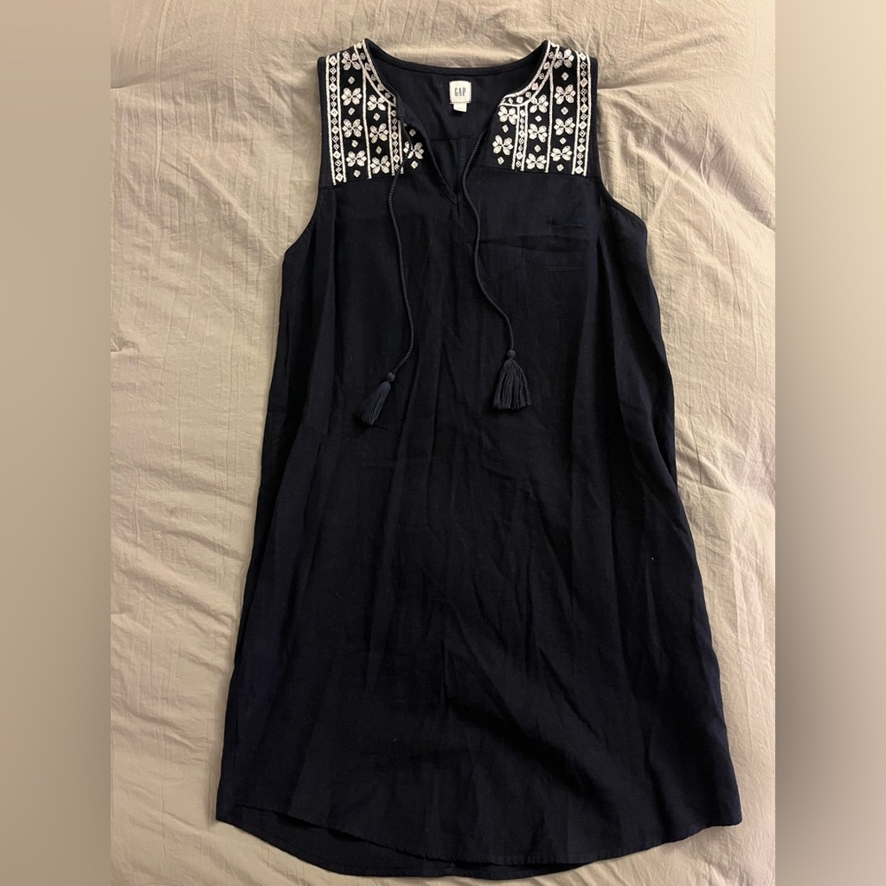 Navy Blue Tunic Dress, Gap, X-Small